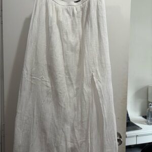 J.Crew white gauze maxi skirt